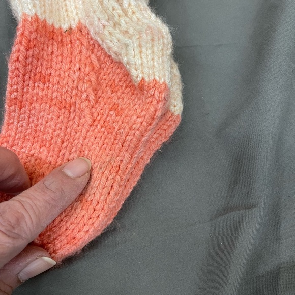 Three Pairs of Hand Knit Children’s Socks Size 1 - Picture 5 of 5